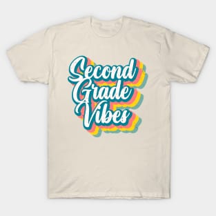 Cool Retro Second Grade Vibes T-Shirt